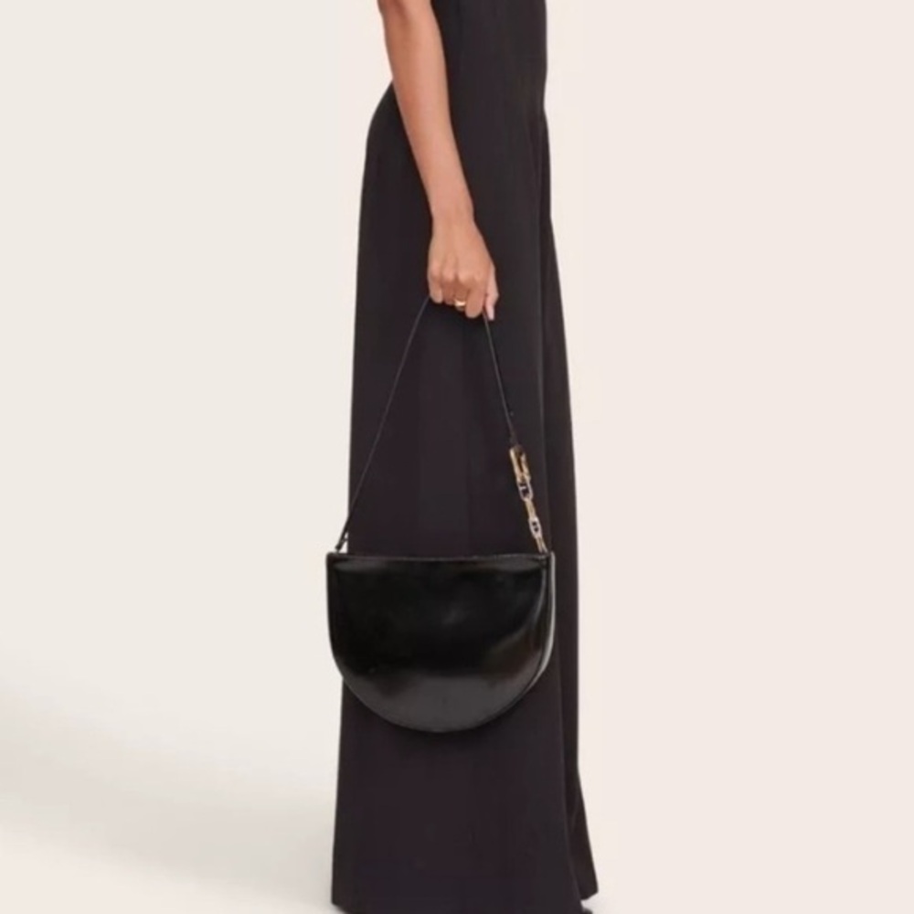 Staud Colt Shoulder Bag Black Polished